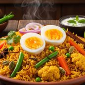 Egg Biriyani / Veg Biriyani