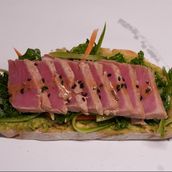 SEARED TUNA AVOCADO TOAST