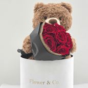 Eternal Bloom Brown Bear