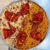Fried Chicken with Rice for 4 Persons