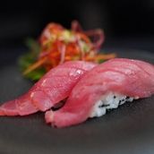 Tuna Nigiri With Black Tobikko  