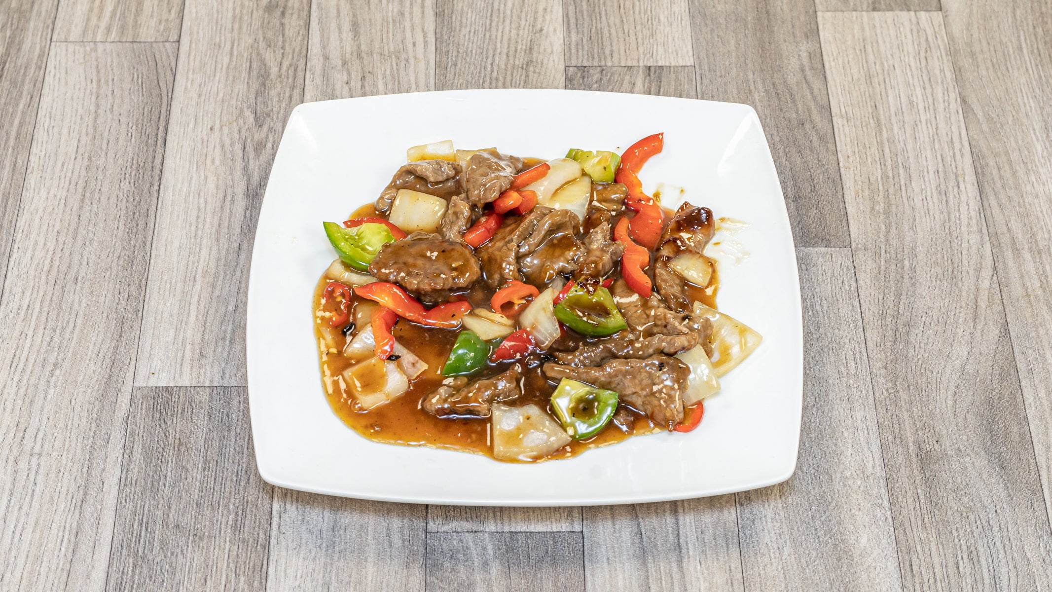 Beef Green Pepper and Chilli in Black Bean Sauce