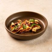 Grilled Halloumi with Fig Jam & Mint