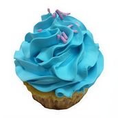 Aqua Blue Cupcake