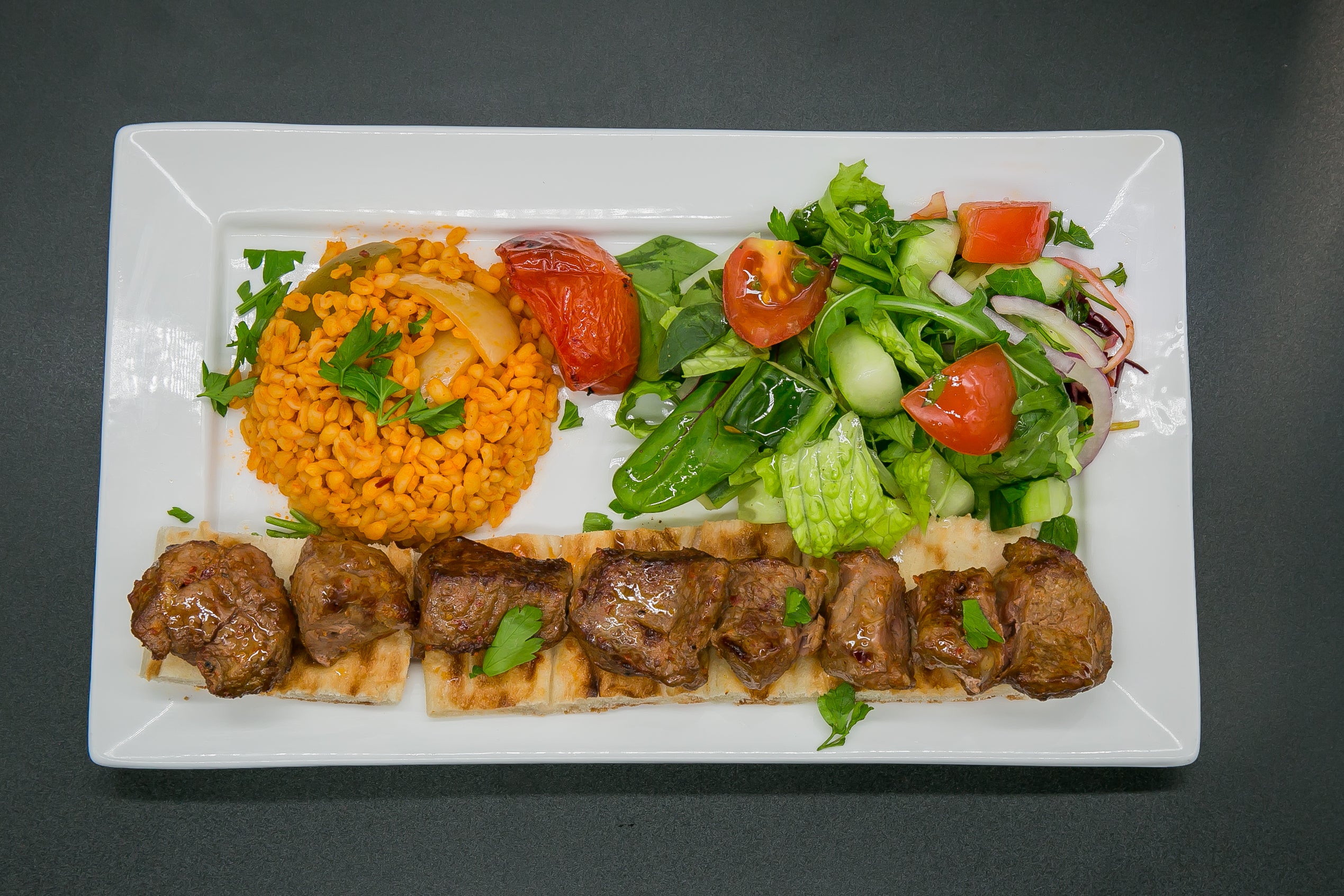 Charcoal lamb shish