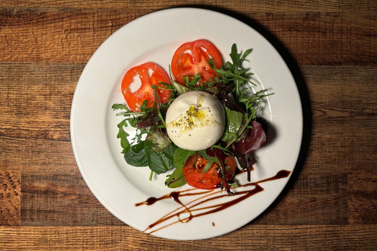 Burrata Cheese, Fresh Tomatoes, Rocket