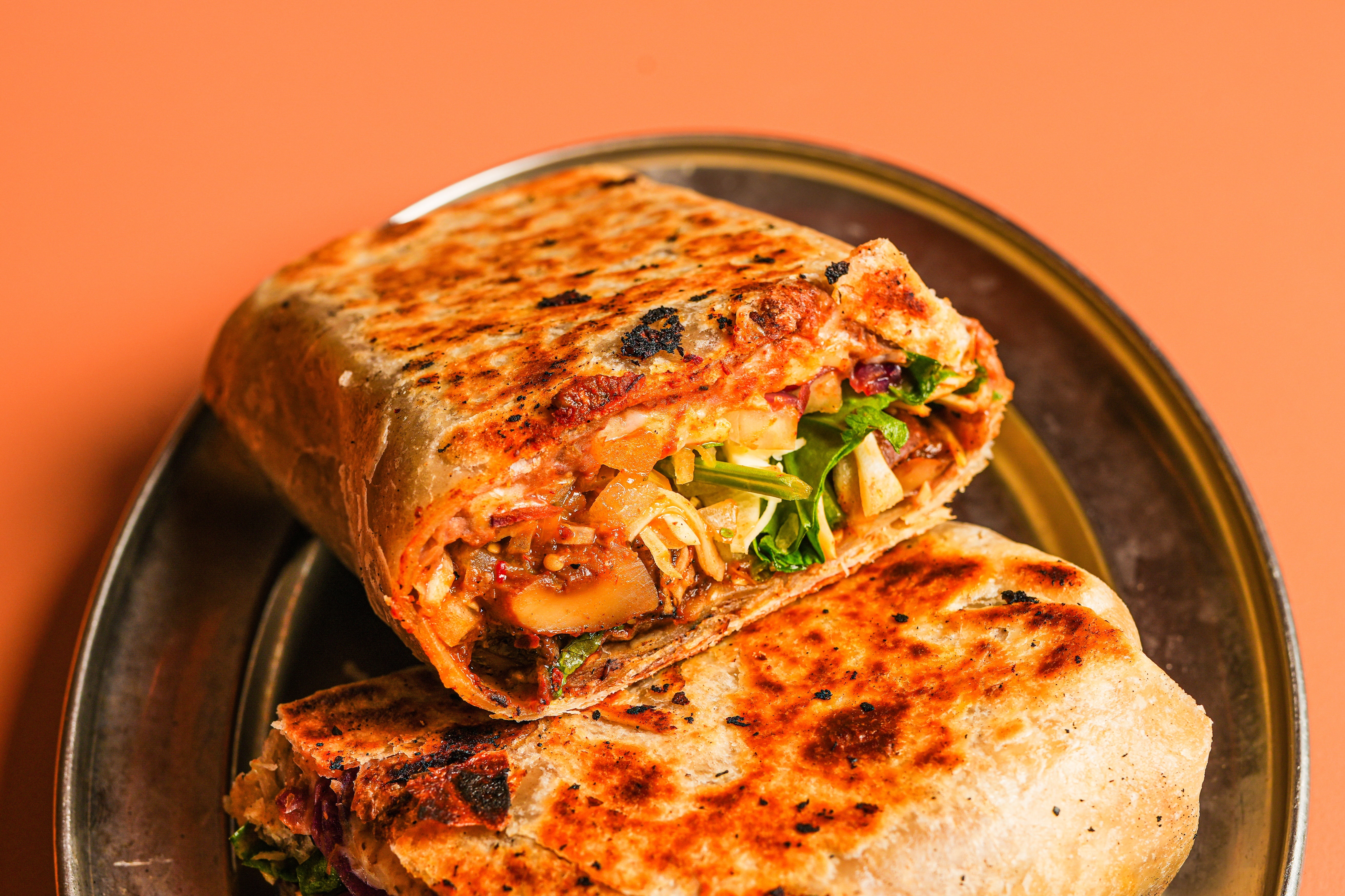 Mushroom Asada Burrito