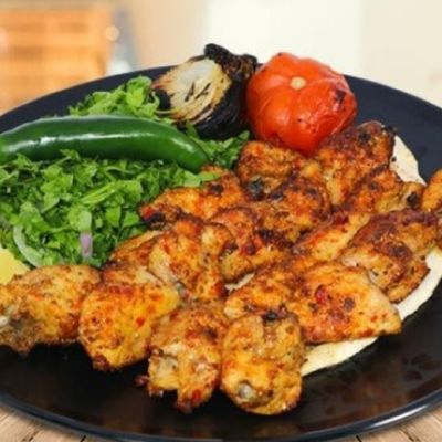 Chicken Tikka Skewer on Rice