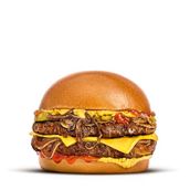 SMASHED OKLAHOMA DOUBLE CHEESE BURGER