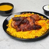 Half Roasted Chicken With Rice