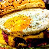 Eggs Burger Meal