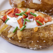 Baked Potato With Beef Bacon