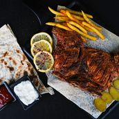 Half Chicken Charcoal W/ French fries