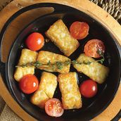 Fried Nabulsi Cheese In Olive oil 