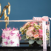 Pink Cake And Flowers Bundle For Little Ones