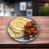 Mutton Roast And Porotta Or Chapathi Special Combo