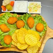 Nuggets Meal 6 Pcs With Broasted Fried Potato Slices