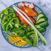 Vegetables And Pickles Plate