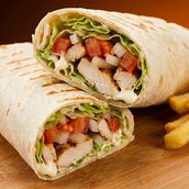 CHICKEN WRAP + FRIES 