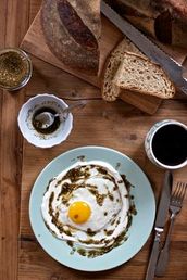 Labneh With Zaatar Dish