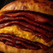 Sandwich Omelette With Pastrami Extra
