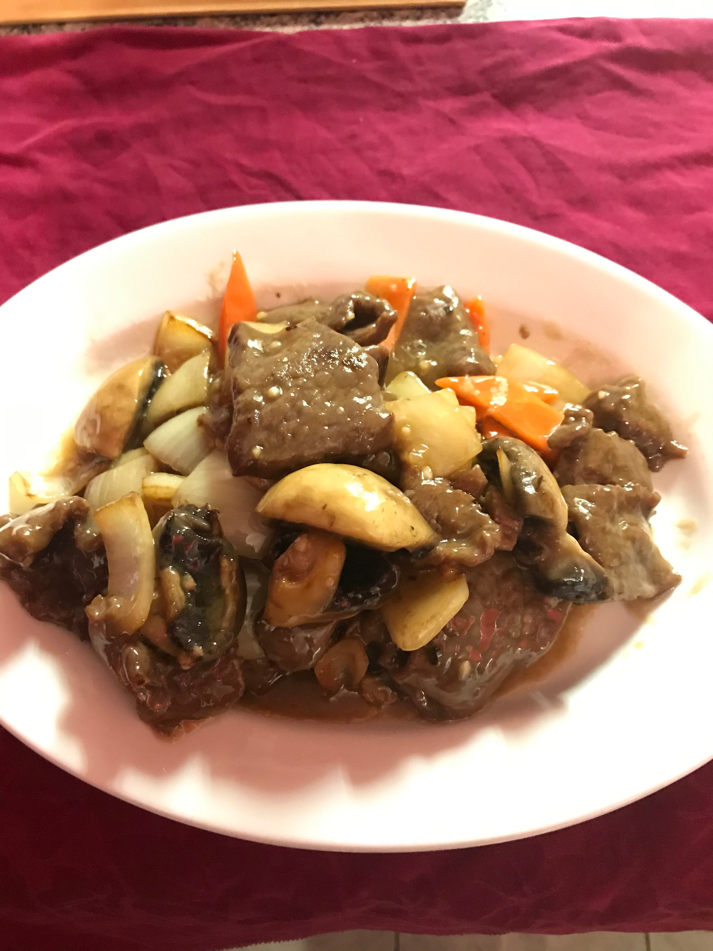 Beef with Mushrooms