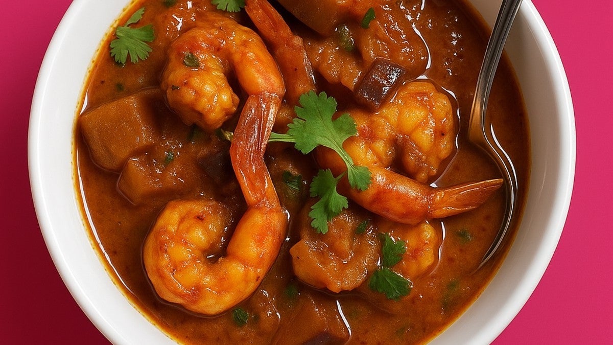 King Prawn Jingha (Aubergine) Balti