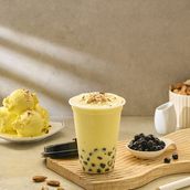 Butterscotch Boba Milkshake