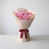 Soft Pink Roses Bouquet - 21 Flowers