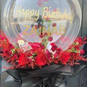 Balloons With Flowers Arrangement 2