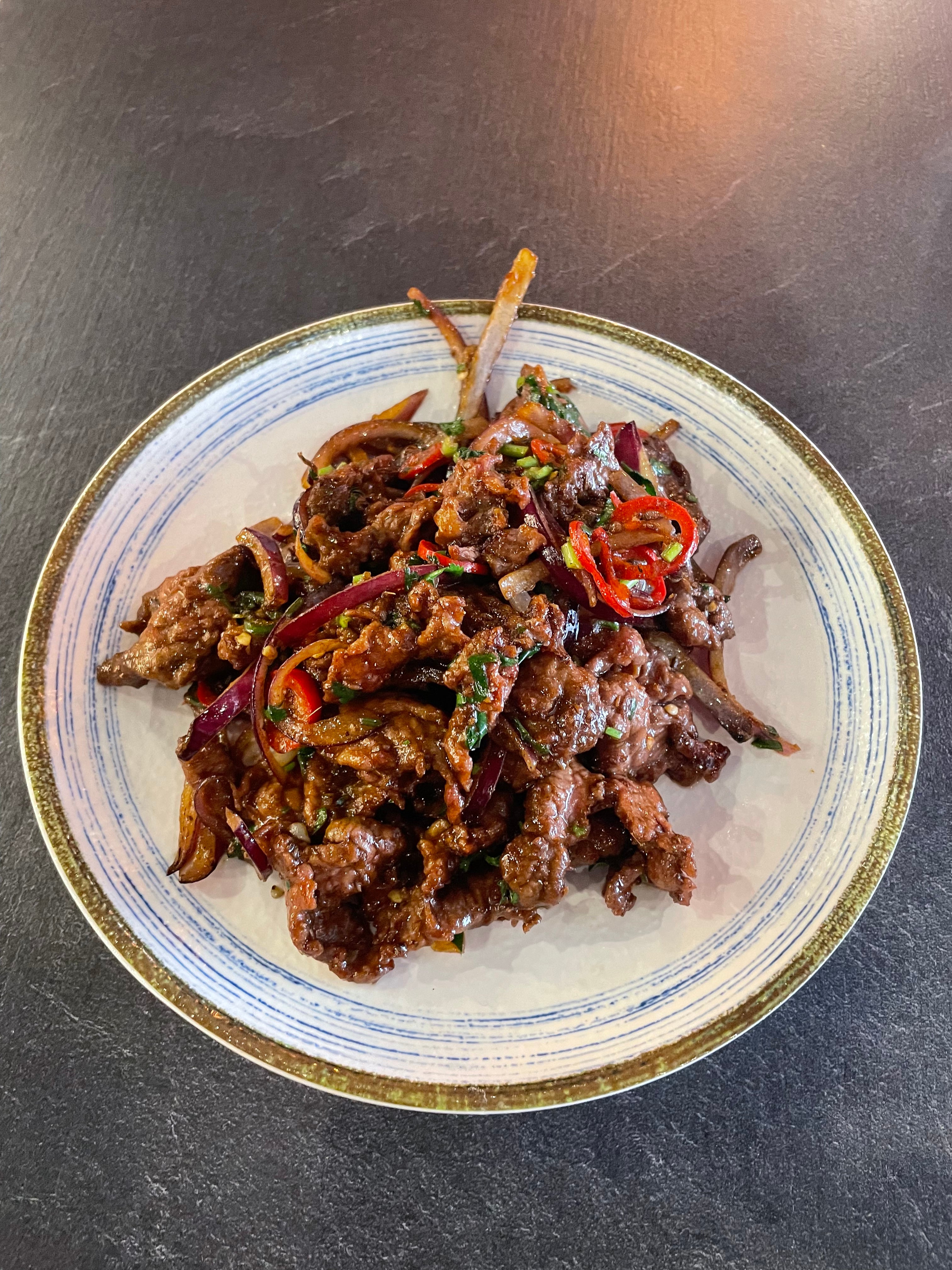Aromatic Beef with Cumin 孜然牛肉