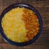 Pressed rice with stuffing