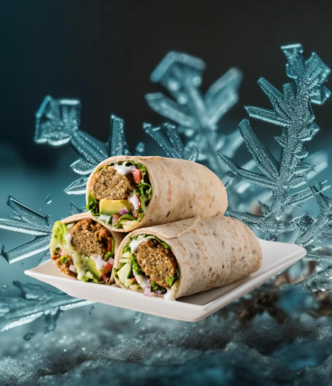 Lebanese Falafel-Tabbouleh Wrap (Vegan)