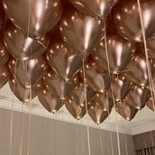 Rose Gold Ceiling Balloons