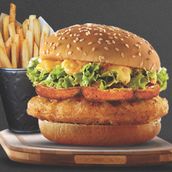 Vegetable Crispy Onion Burger