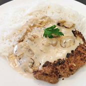 Beef Cutlets With White Rice