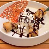 Banana And Chocolate Spring Rolls