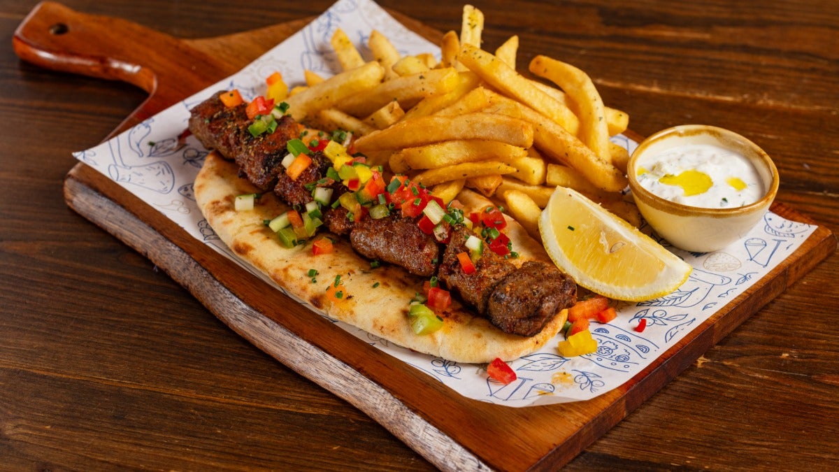 Lamb souvlaki