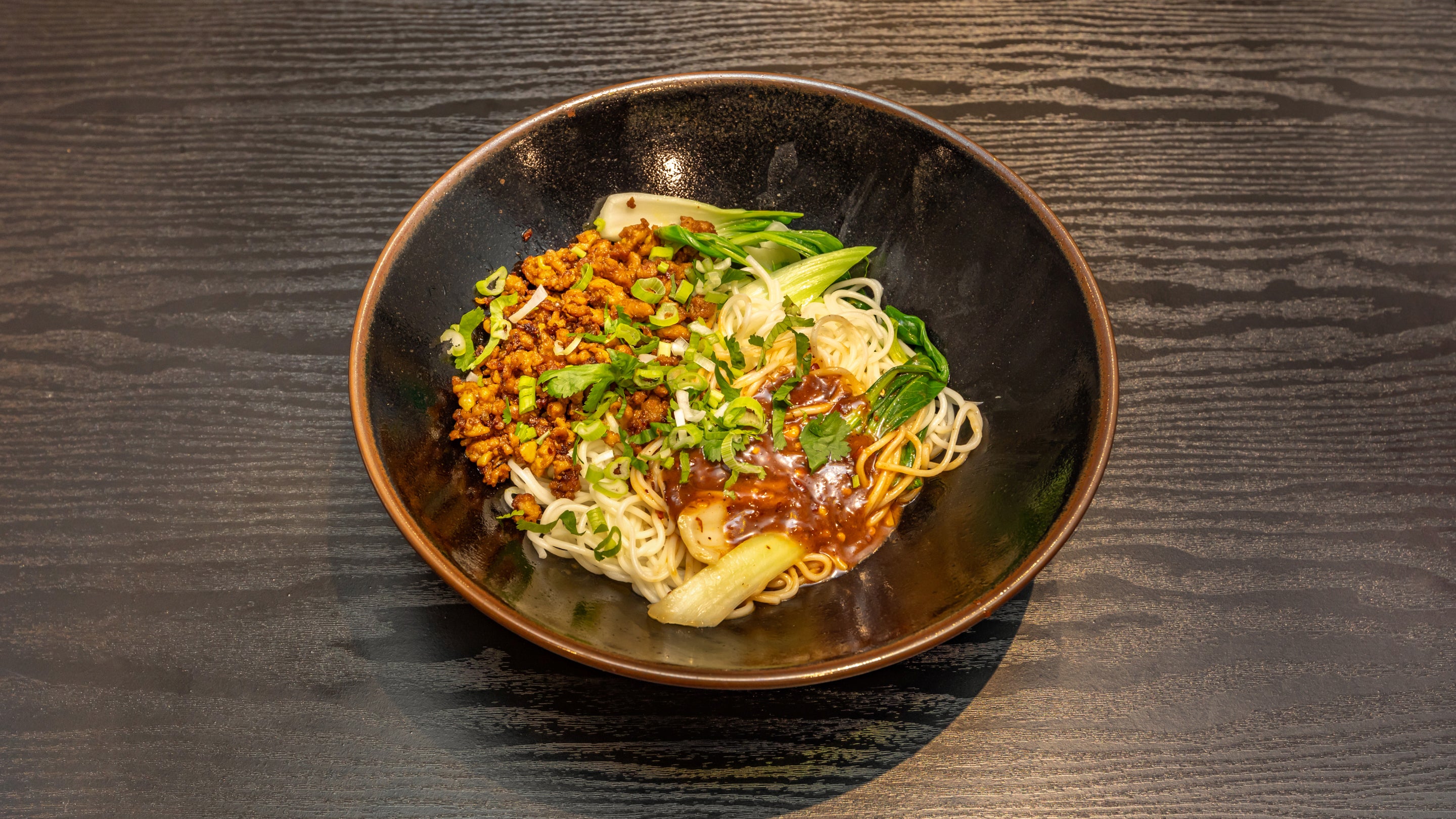 Spicy Chicken Keema Noodles