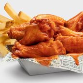 50 Pcs Bone-In Wings Include Fries
