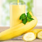 Milk and banana cocktail