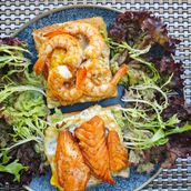 Avocado Toast (Shrimp/Salmon)