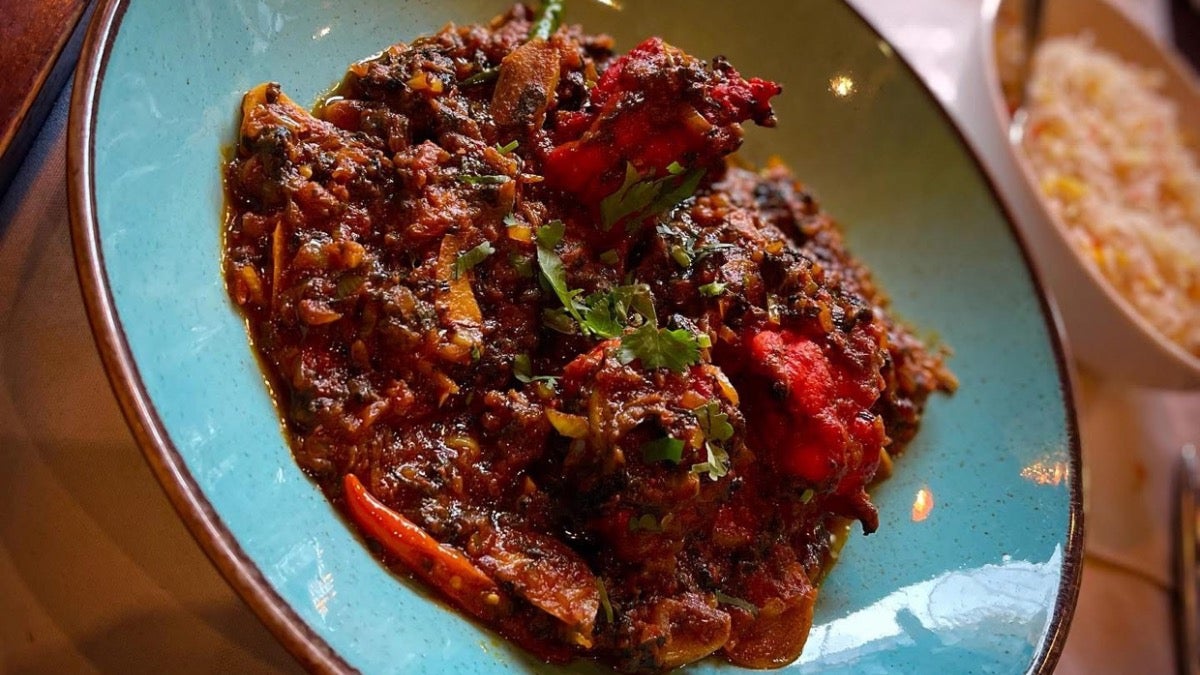 Meat Saag Aloo Balti