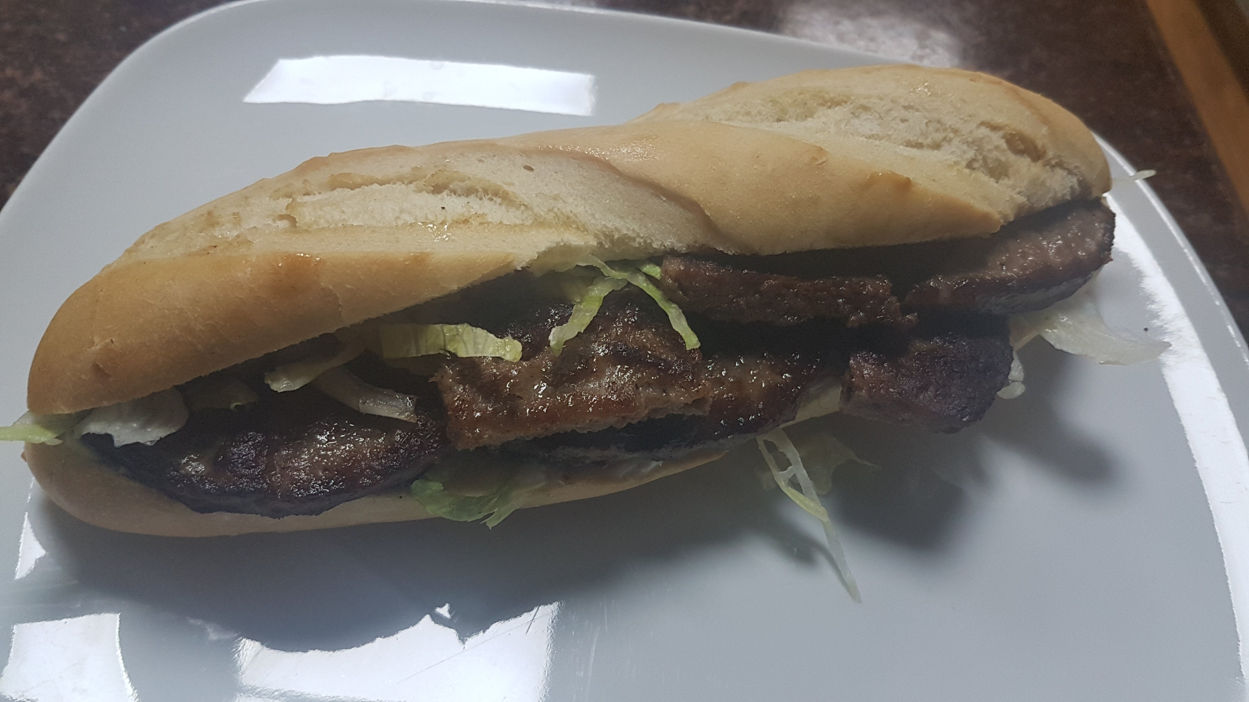 Beef Burger Baguette