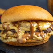 Mushroom Burger Sandwich