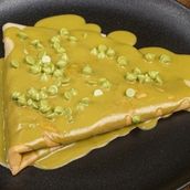 Pistachio crepe