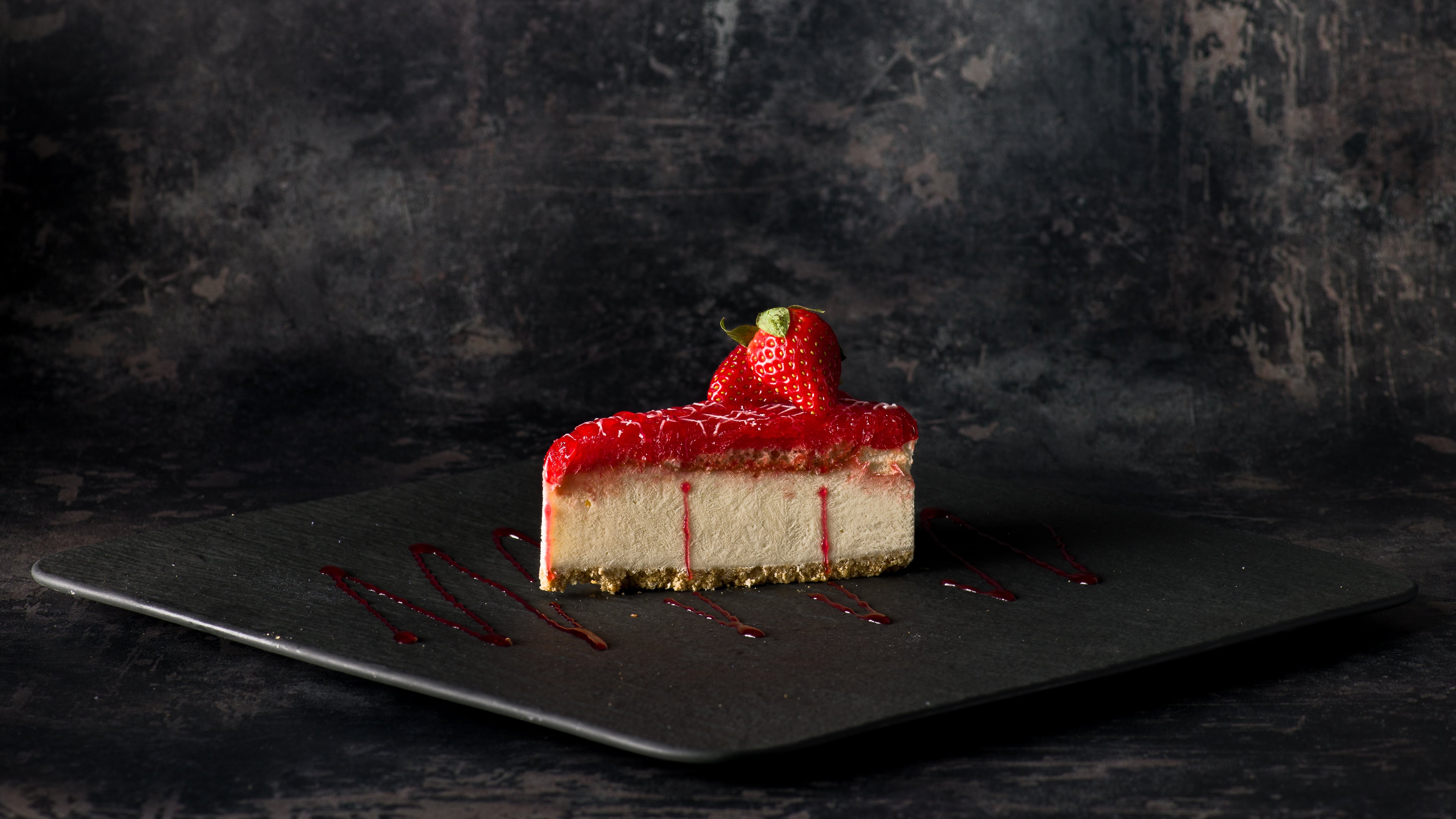 Strawberry Swirl Cheesecake