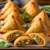 Chicken Samosa 10 Pieces Fried 
