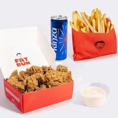 8 Chicken Bites with Fries, Kinza Drink & Ranch