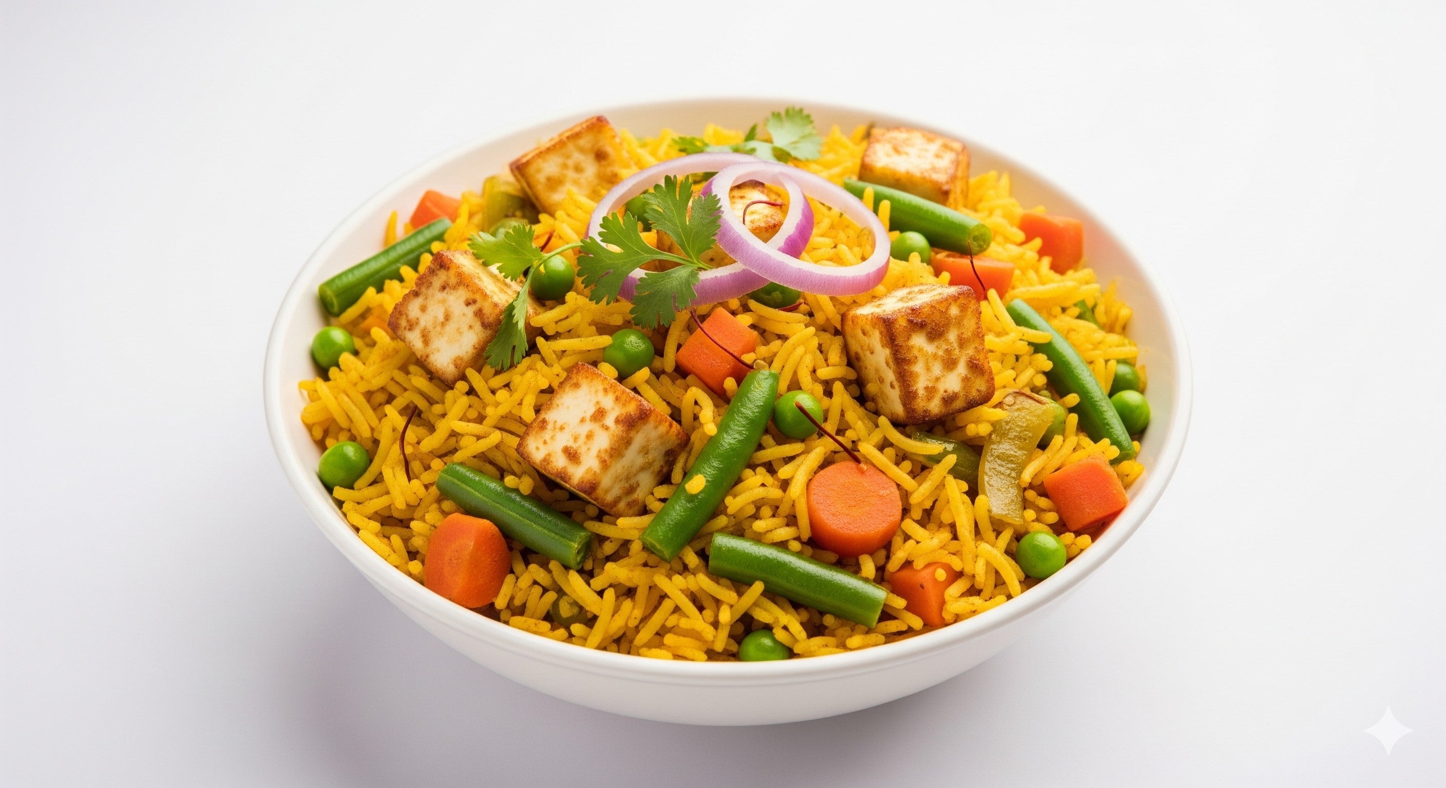 Paneer vegetable pulao